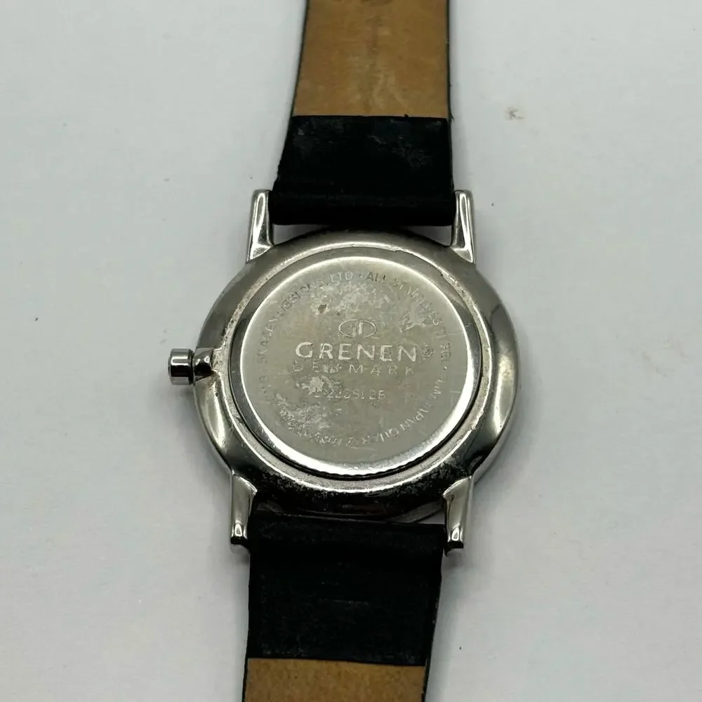 Silver & Black Grenen Watch